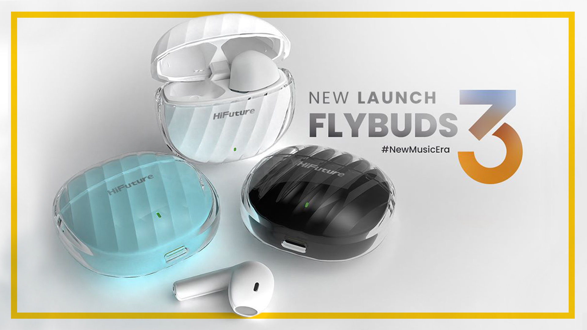 Hi Future FlyBuds 3 Earbuds - White  