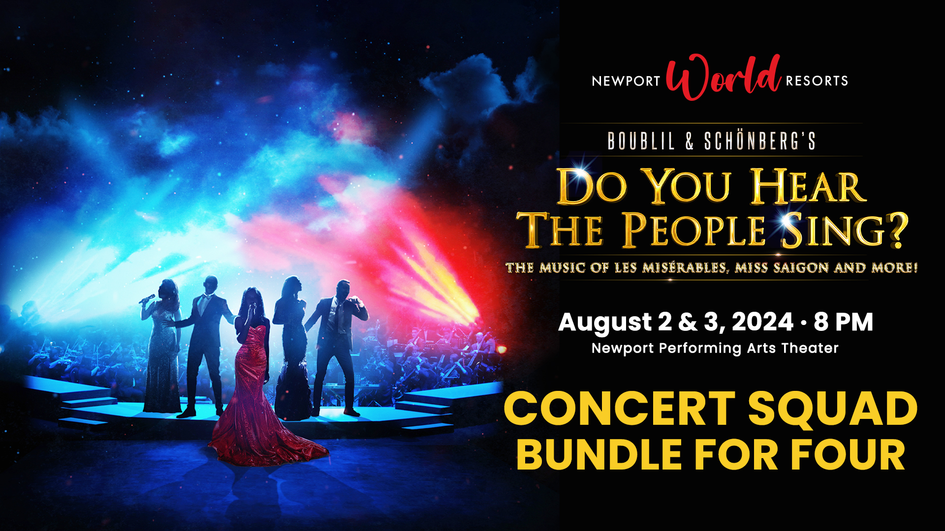 Concert Squad Bundle | DO YOU HEAR THE PEOPLE SING? for Four (4)